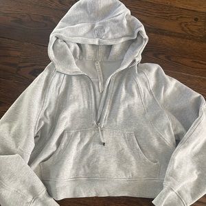 Lululemon scuba oversized half-zip hoodie / M-L / Grey